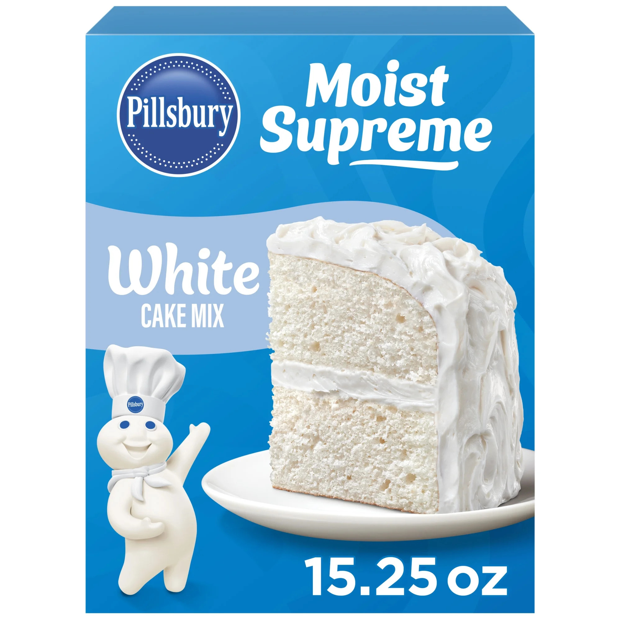 Pillsbury Moist Supreme White Cake Mix, 15.25 oz Box | Walmart (US)