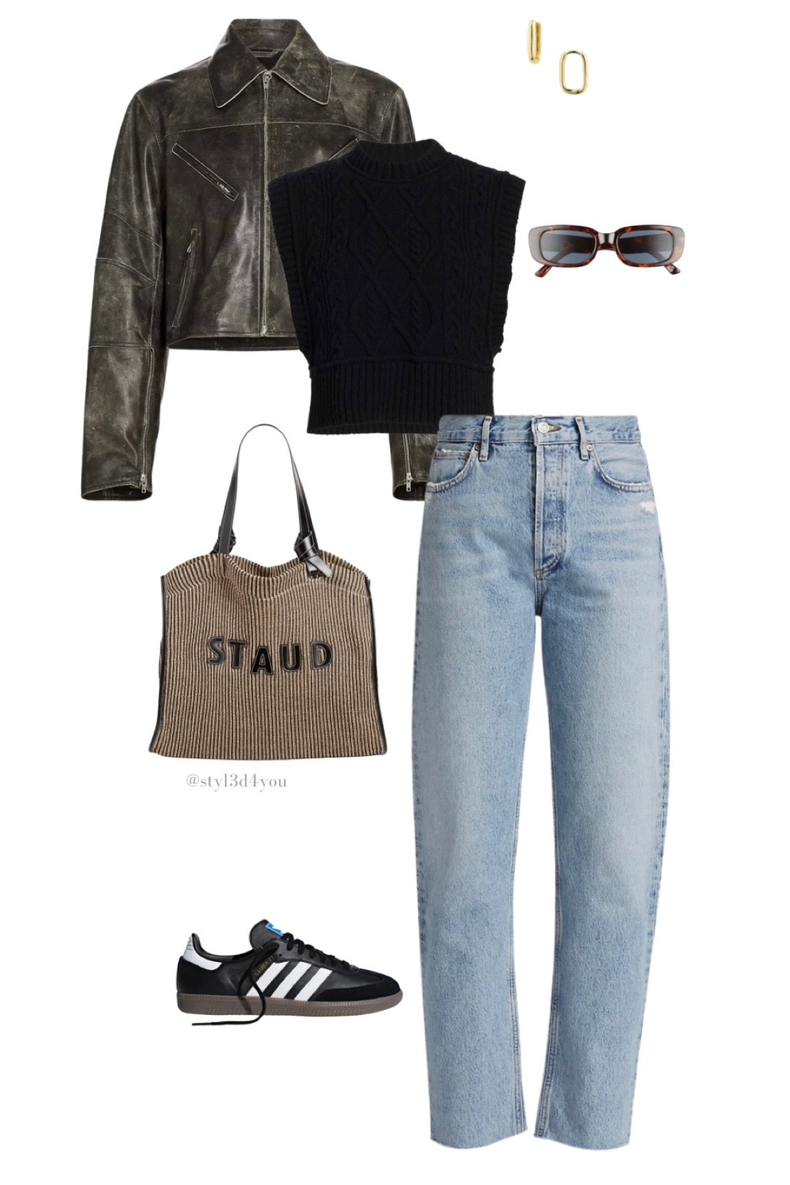 Staud Cleo Raffia Tote