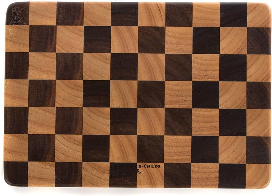 MACKENZIE-CHILDS Check Chop Board, Countertop Cutting Board, Small Wooden Board for Kitchen | Amazon (US)