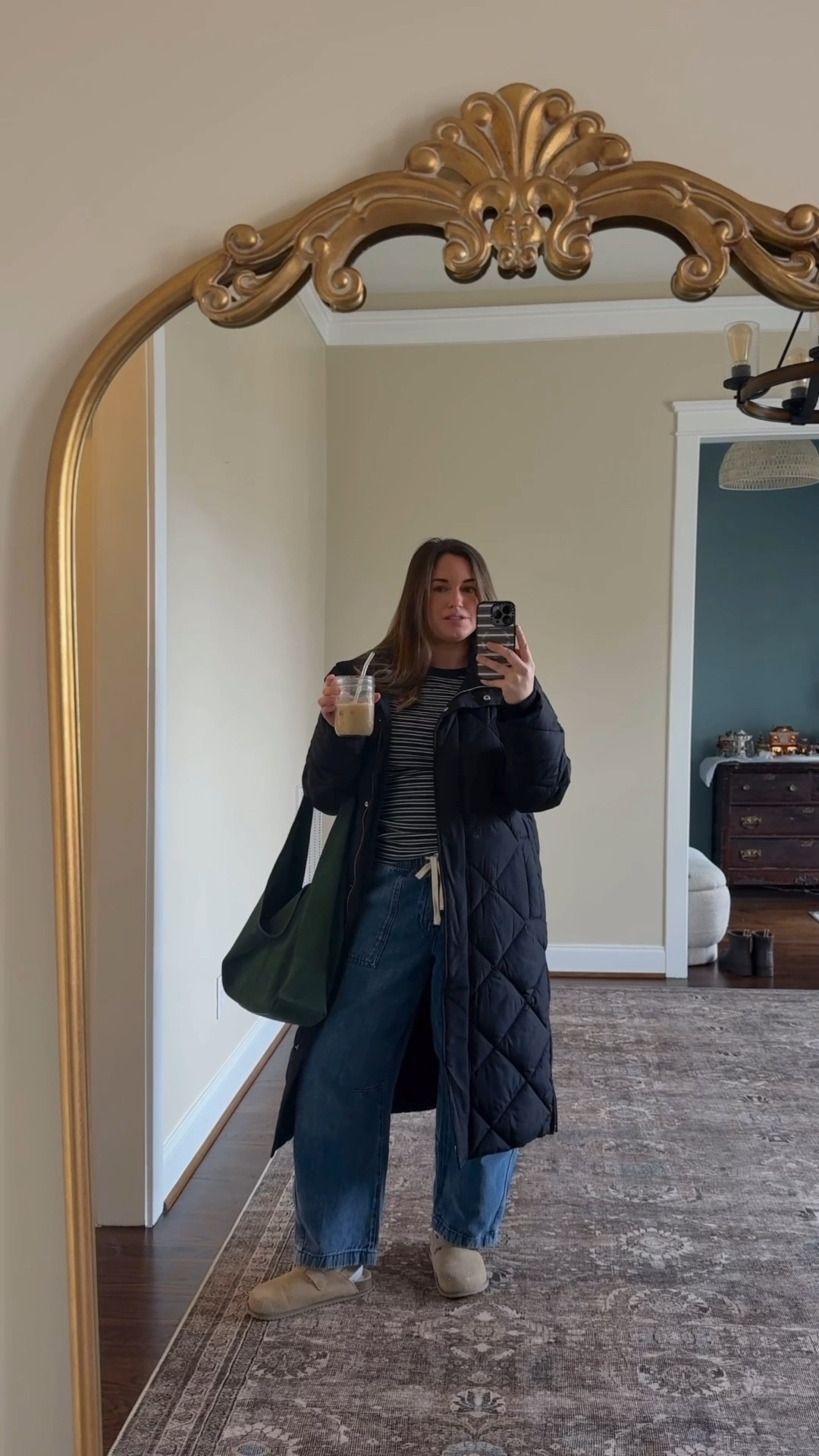 Vlogmas day 3!!  Coffee, ootd, gap purchases, nails! 

Top and pants- true to size
Clogs- sized up 1/2 size 

#LTKdayinmylife #LTKootd #LTKgrwm