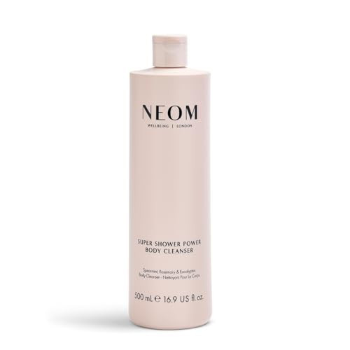 Neom – Super Shower Power Body Cleanser Shower Gel, 500ml | Spearmint, Rosemary & Eucalyptus | Invigorating Fragrance, Hydrating & Nourishing | 100% Natural Fragrance | Amazon (US)