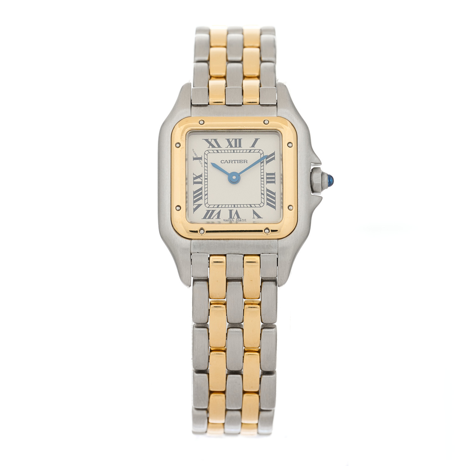 Stainless Steel 18K Yellow Gold 22mm Panthere Quartz Watch | FASHIONPHILE (US)