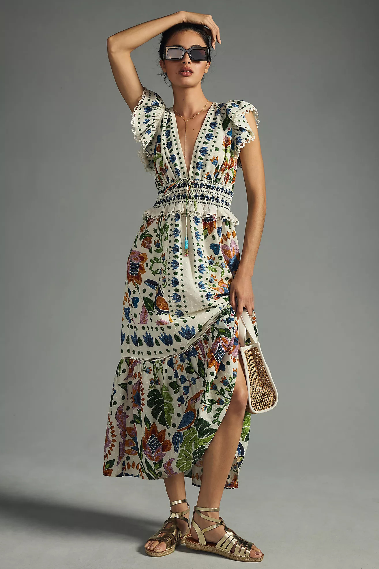 Farm Rio Summer Garden Dress | Anthropologie (US)