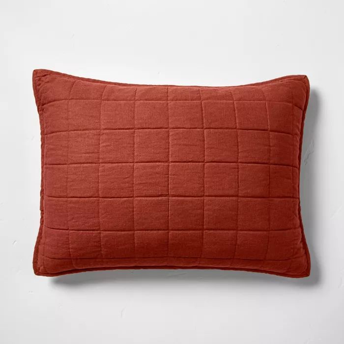 Heavyweight Linen Blend Quilt Pillow Sham - Casaluna™ | Target