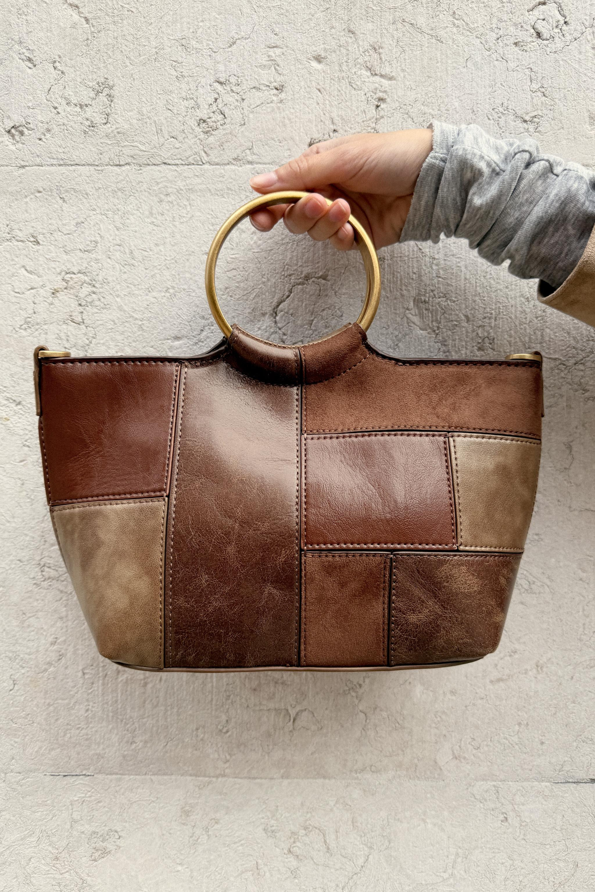 PATCHWORK MINI BUCKET BAG WITH RIGID HANDLES | Zara UK
