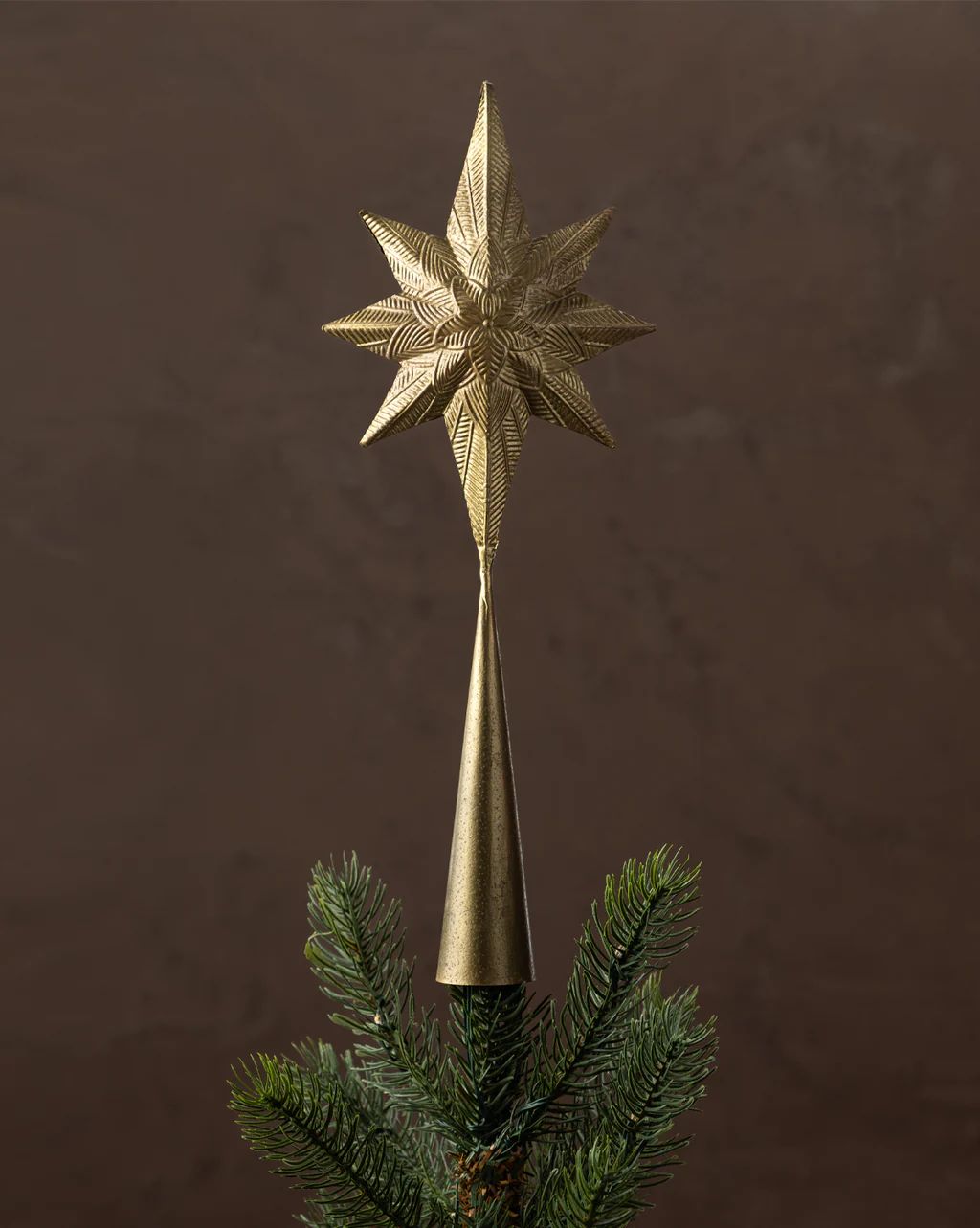 Embossed Star Tree Topper | McGee & Co.