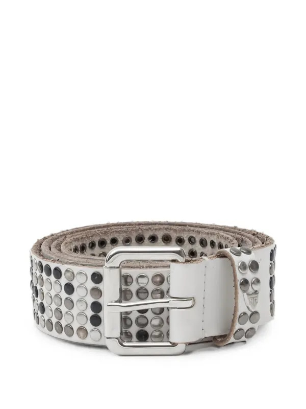 stud-embellished leather belt | Farfetch Global