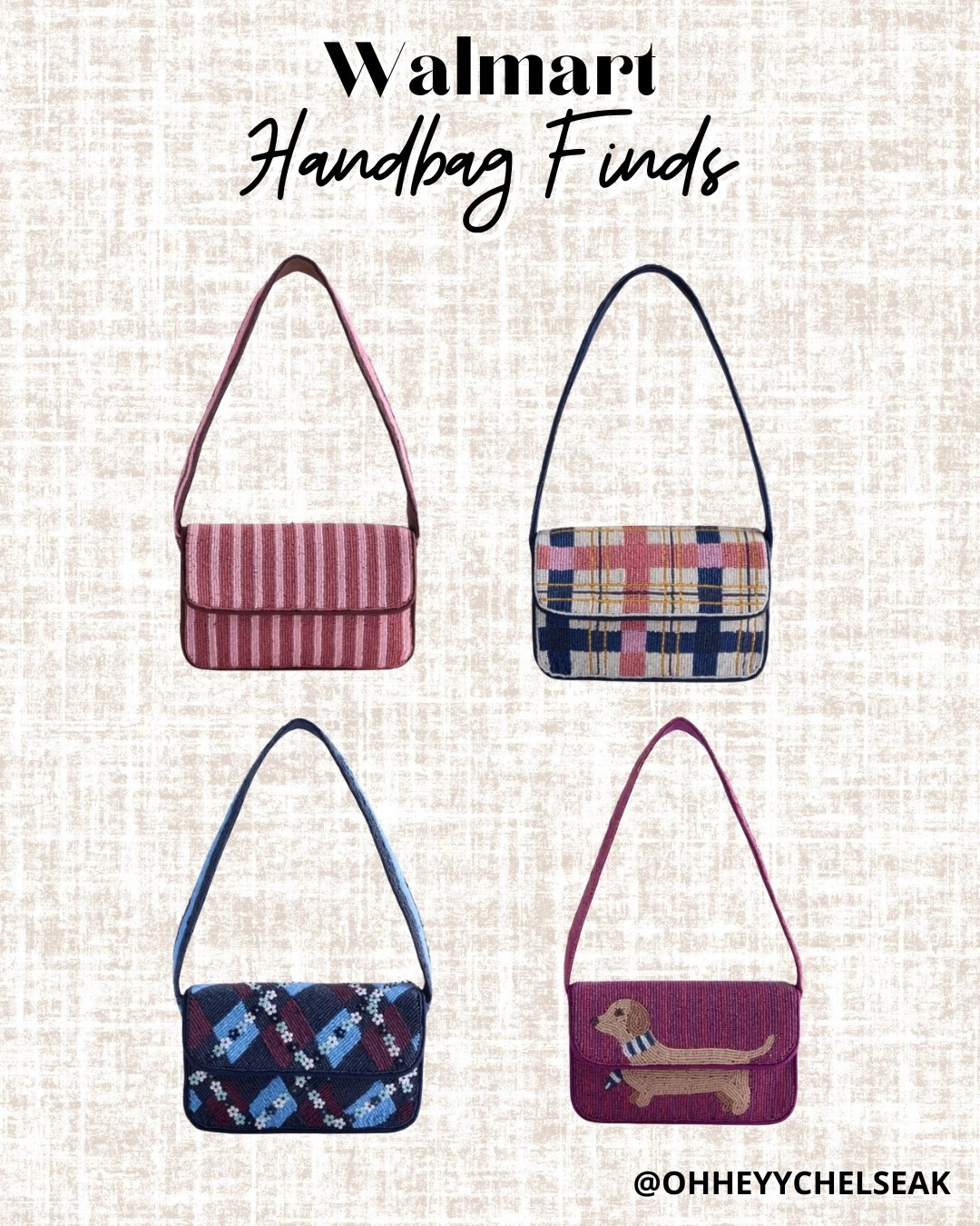 These Walmart beaded bags are so cute!