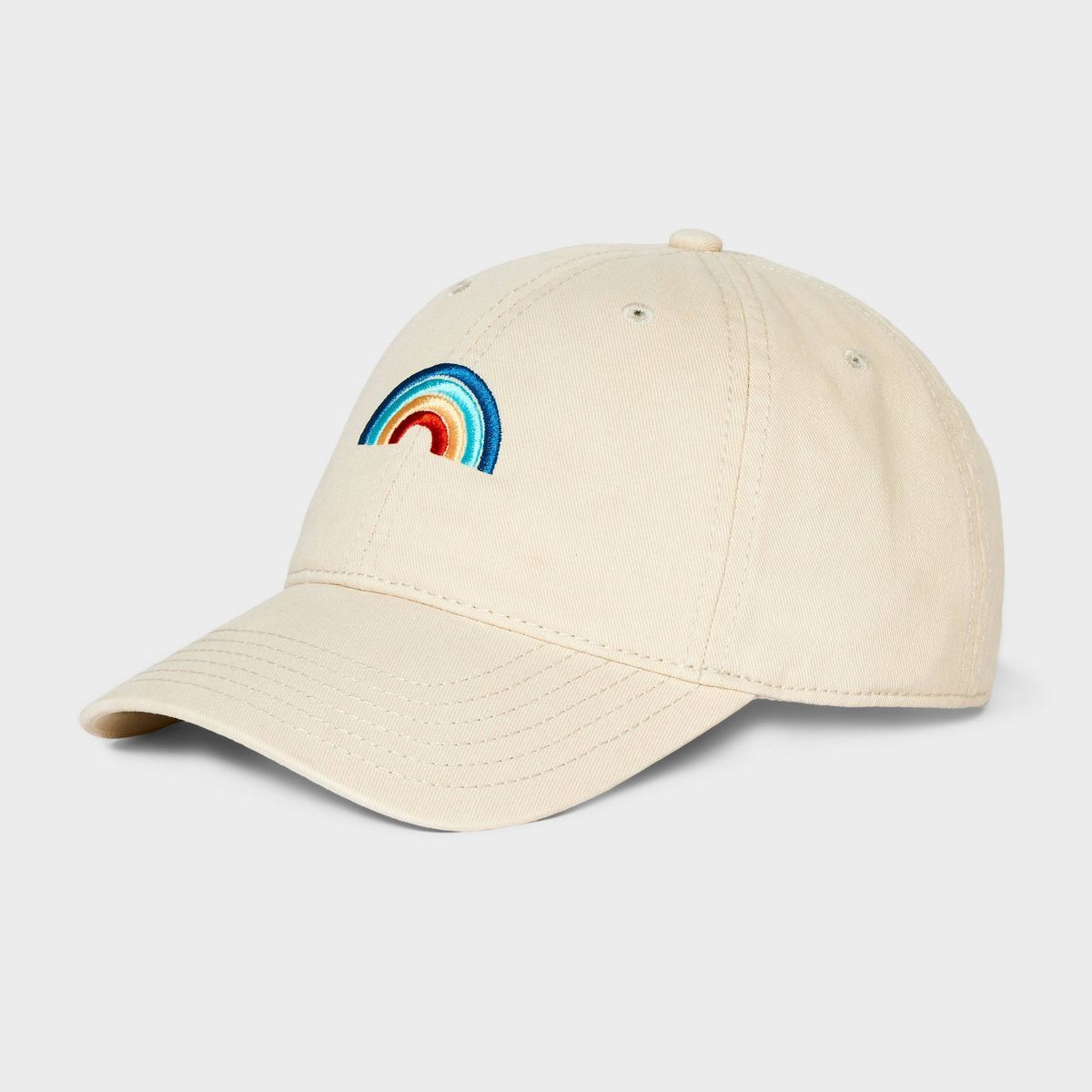 Rainbow Graphic Baseball Hat - Mighty Fine Khaki | Target