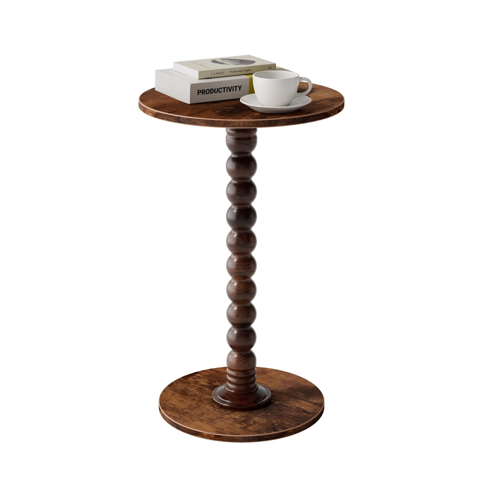 Drink Table, Drink Tables for Small Spaces, Modern Accent Nightstand with Solid Wood Leg for Livi... | Amazon (US)