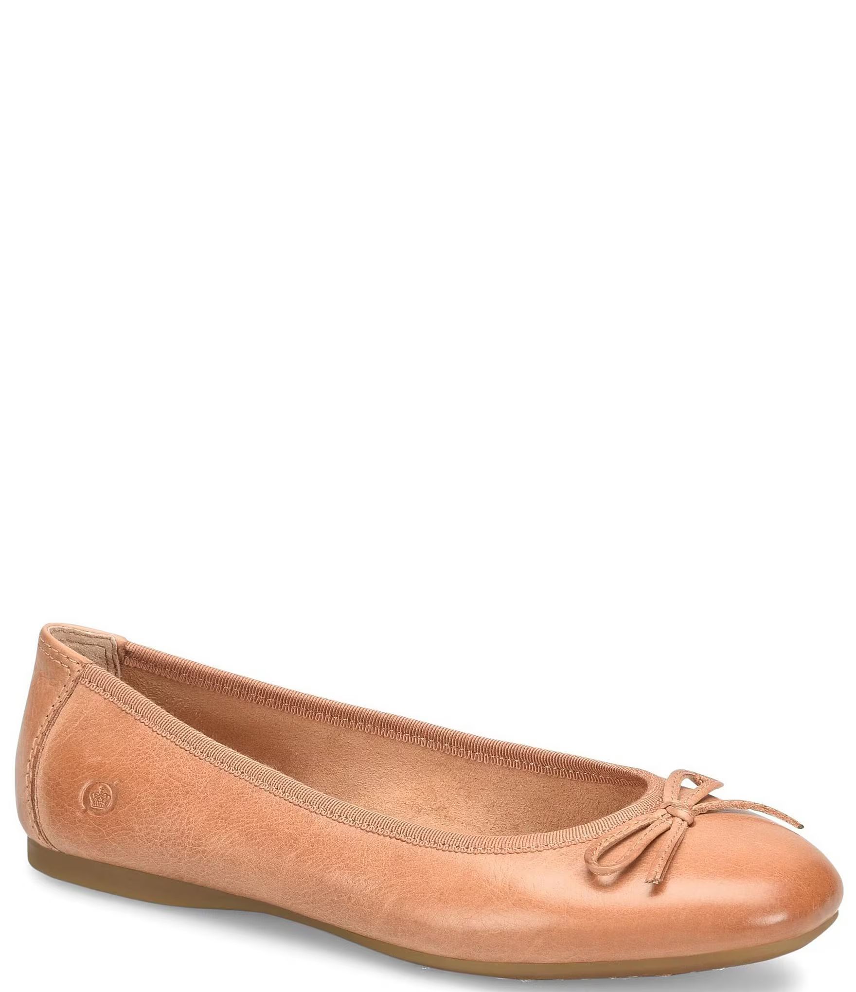 Brin Leather Ballerina Bow Flats | Dillard's