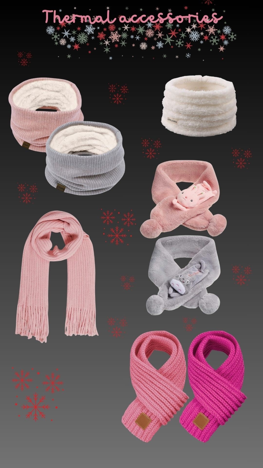 Winter scarf, neck warmer 🧣
little girls, big girls. 

#LTKKids #LTKGiftGuide #LTKHoliday