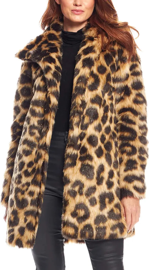 Stardust Leopard Print Faux Fur Coat | Nordstrom