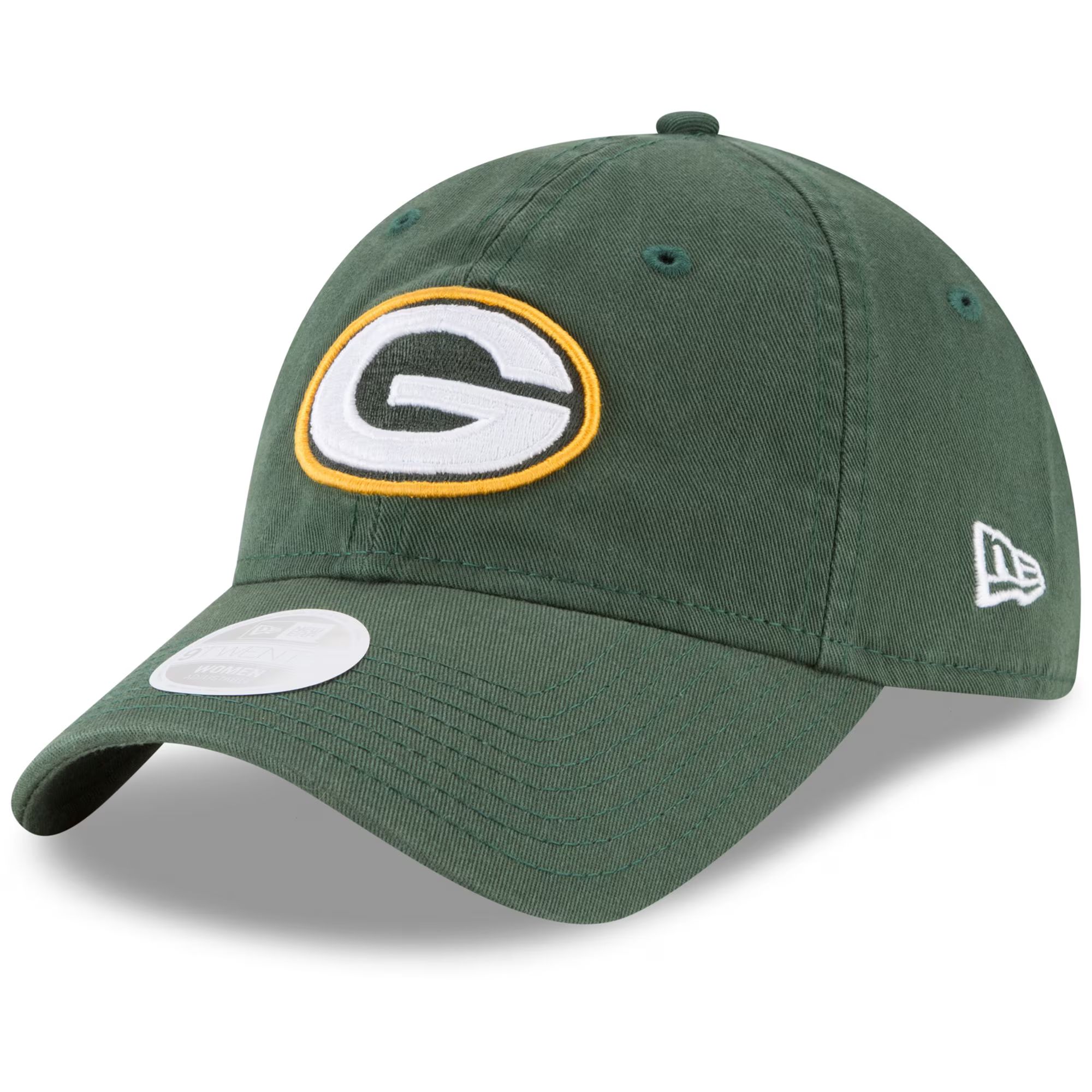 Women's Green Bay Packers New Era Green Core Classic Primary 9TWENTY Adjustable Hat | NFL Shop