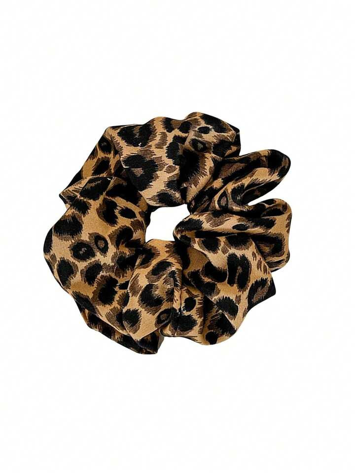 2 Pcs Women Leopard Print High Elasticity Hair Scrunchies, Hair Tie, Hair Accessory ,Hair Accessories, Scrunchy Hair Ties ,Animal Print | SHEIN