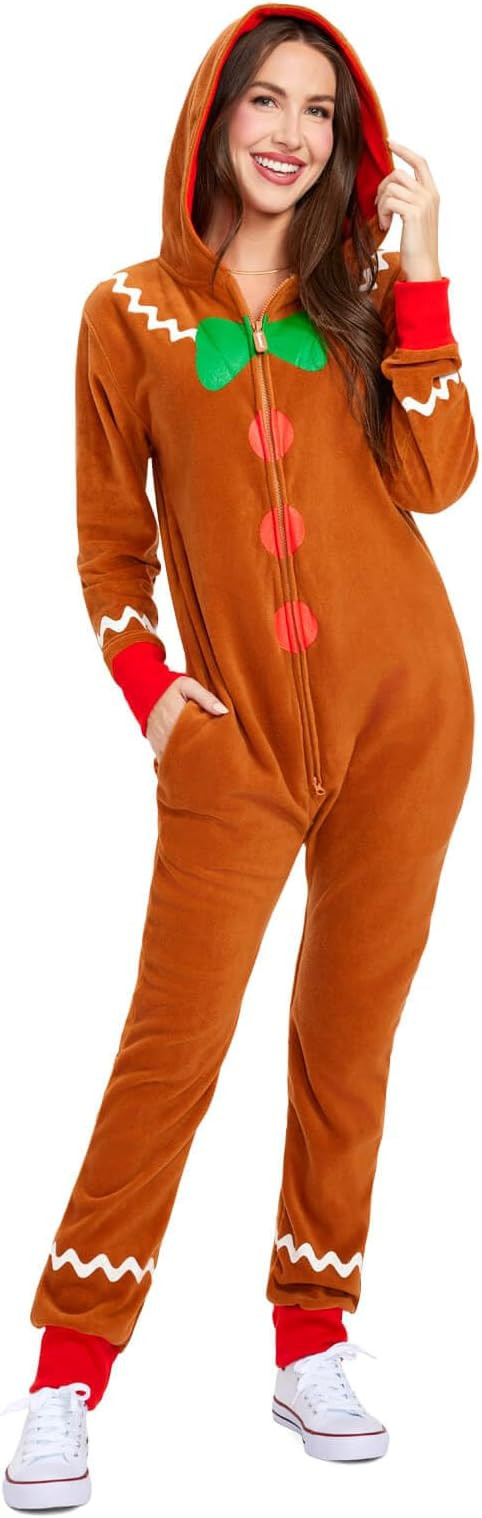 Tipsy Elves Unisex Adult Christmas Onesies Matching Holiday Jumpsuits with Convenient Pockets | Amazon (US)