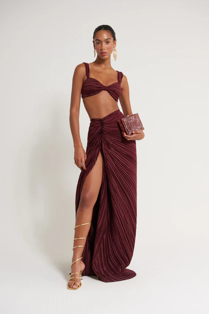 IZA SKIRT - MAROON PEAK | Cult Gaia - US
