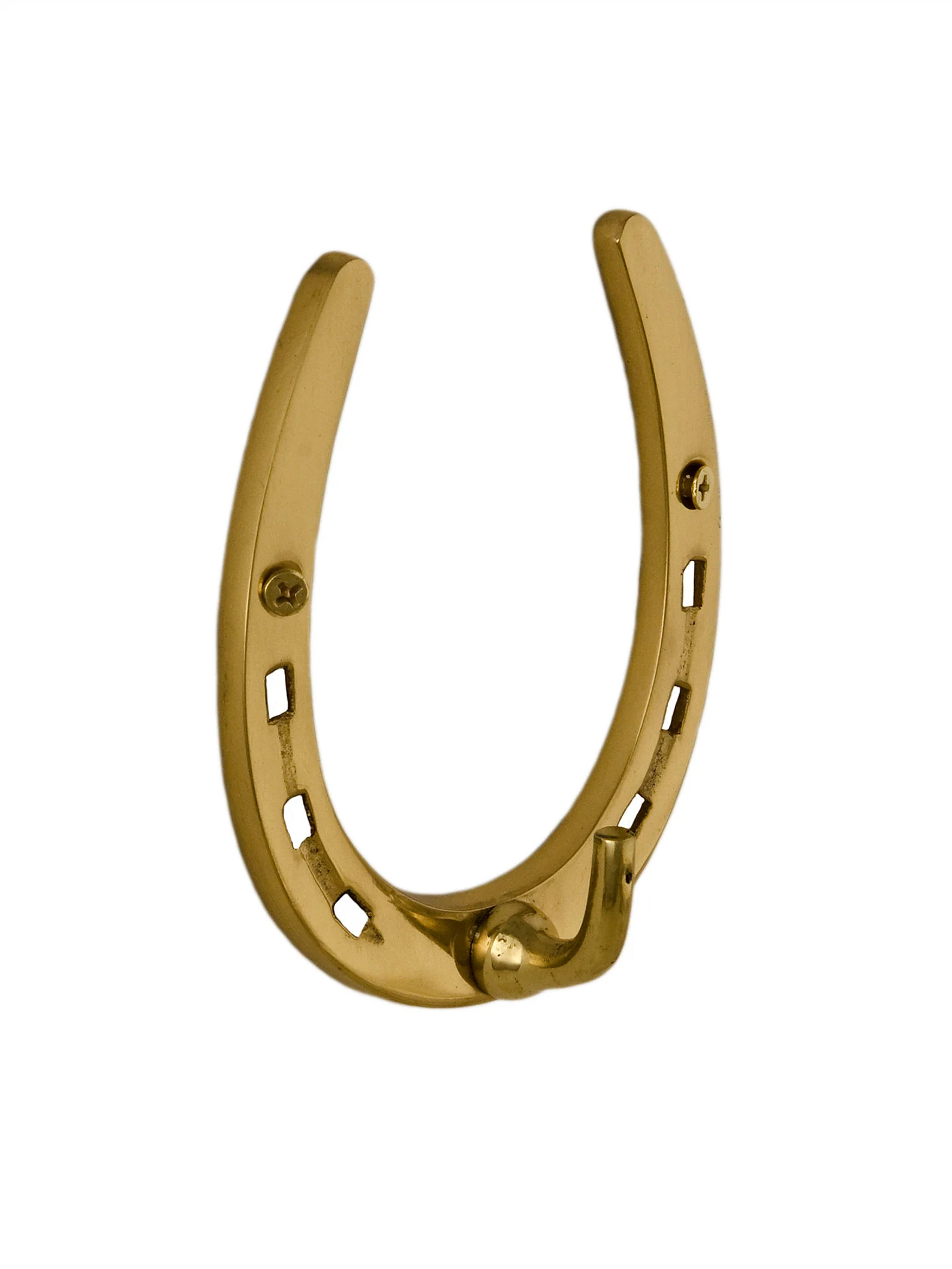 Vintage Solid Brass Horseshoe Hook | Etsy (US)