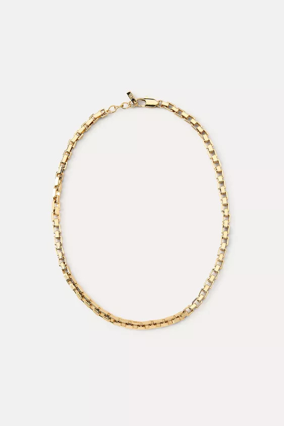 SQUARE PIECE NECKLACE | Zara US