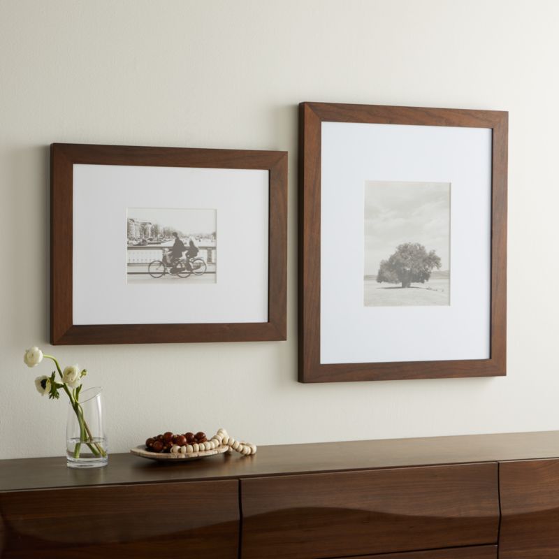 Overview
                Frame your favorite photos and prints properly in our wide profile frame... | Crate & Barrel