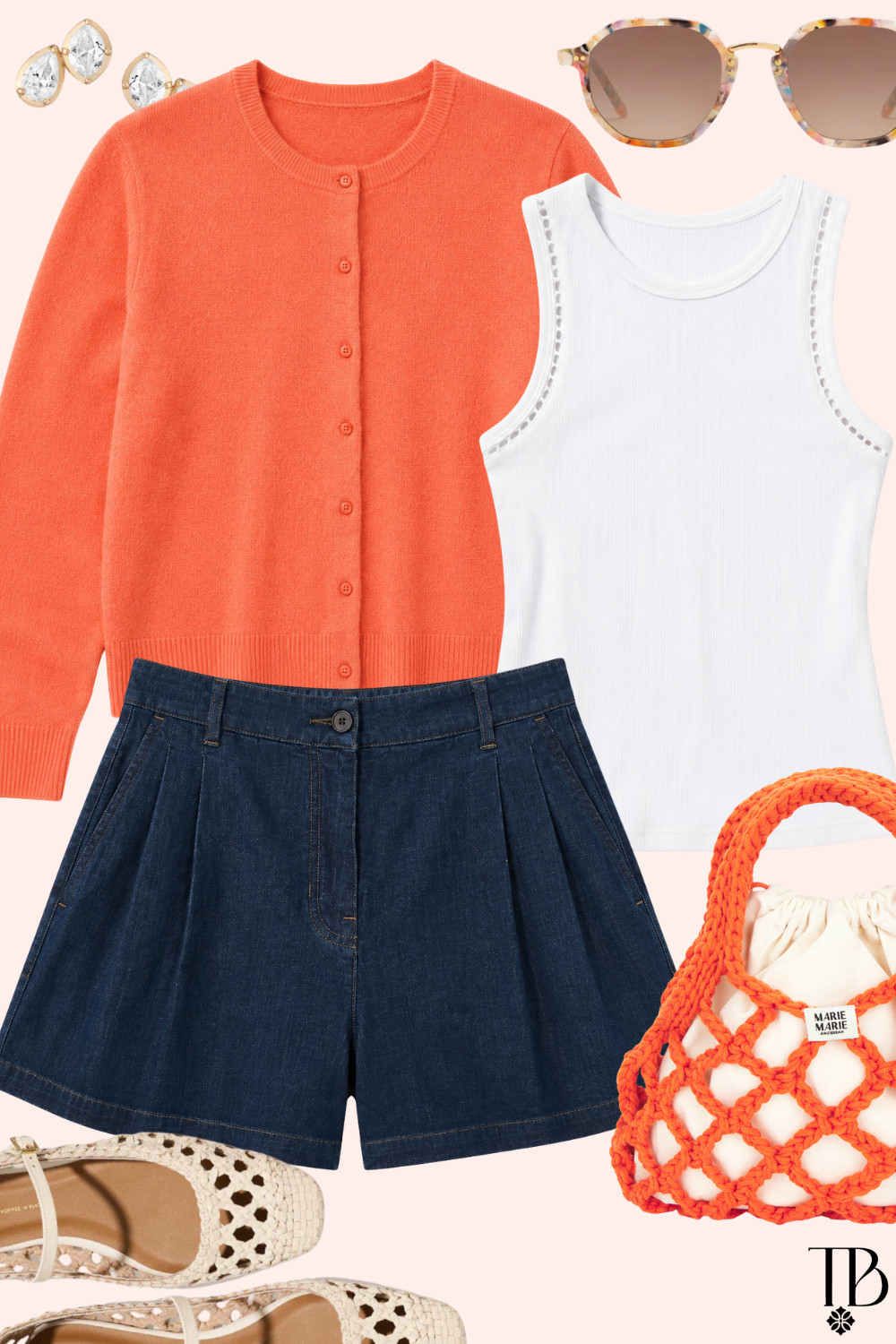A little citrus, a little classic 🍊✨ Bright knits, tailored denim, and fun accessories are the perfect recipe for effortless summer style. #LTKStyle #SummerOutfit #ColorPop #LTKFinds #ClassicWithATwist ☀️🧡 

 