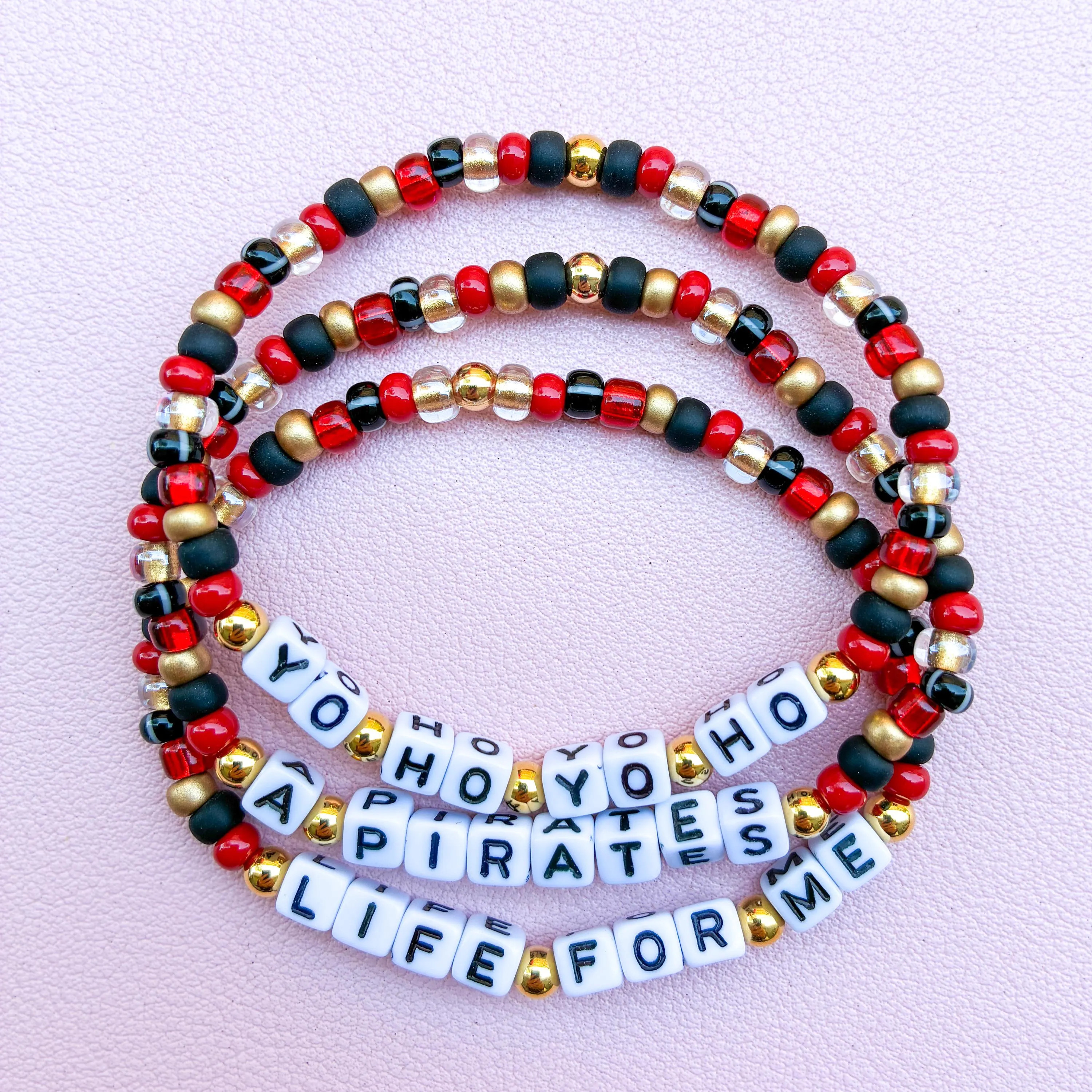 Yo Ho Yo Ho - A Pirates Life For Me Beaded Bracelets | Etsy (Global)