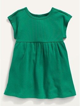 Solid Rib-Knit Dolman-Sleeve Dress for Baby | Old Navy (US)