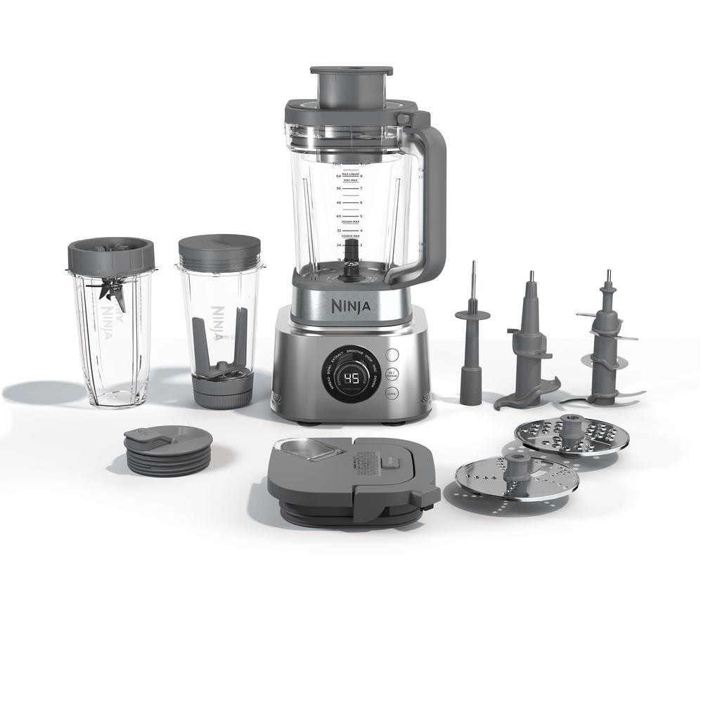 NINJA 72 oz. 11-Speed Silver Foodi Power Blender Ultimate System Countertop Blender XL Smoothie Bowl | The Home Depot