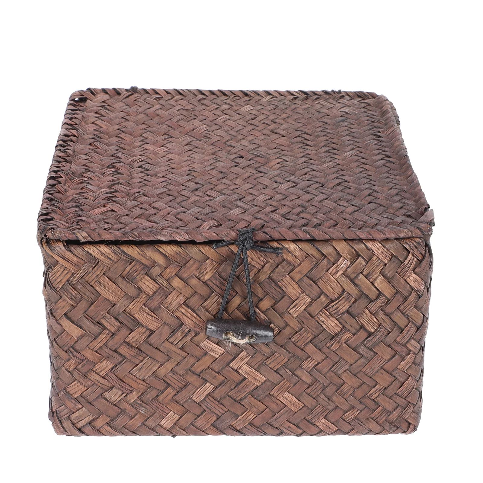 Hemoton 1pc Durable Storage Basket Sea Grass Woven Basket Household Storage Box - Walmart.com | Walmart (US)