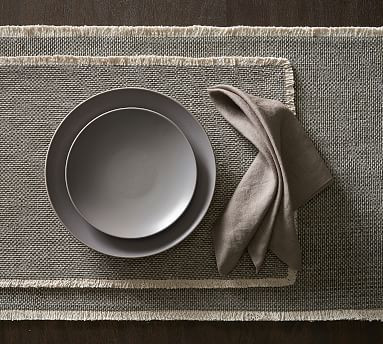 Mason Handwoven Cotton Fringe Placemats | Pottery Barn (US)