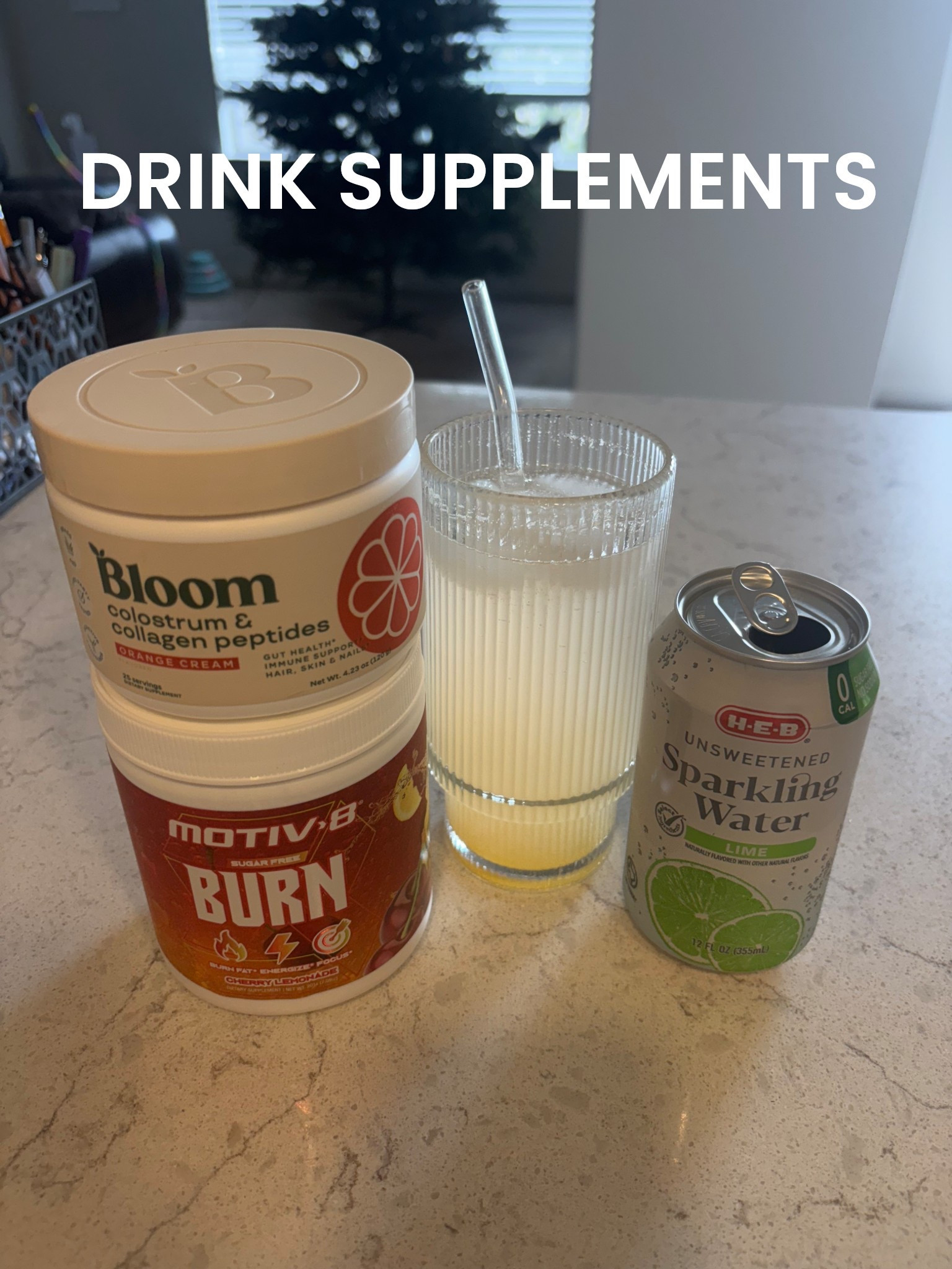 Collagen powder and preworkout powder 

#LTKfoodie #LTKfitnessgoals #LTKmorningroutine