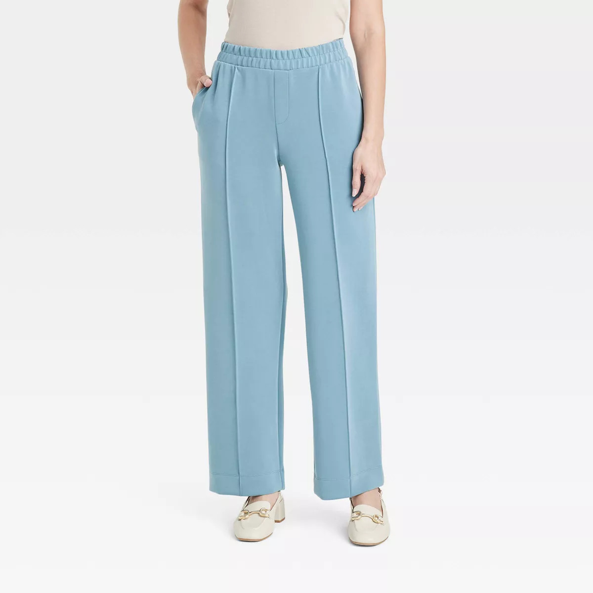 Women's High-Rise Straight Leg Pull-On Pants - A New Day™ | Target