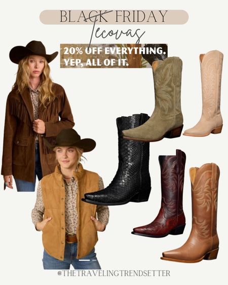 Black Friday Tecova sale - cowboy boots and cowgirl boots - western fashion 

#LTKfindsunder100 #LTKstyletip #LTKCyberWeek