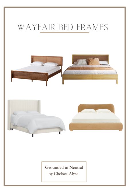 Wayfair king bed frames 

Upholstered bed frame, wood bed frame, organic modern bed frame, bedroom furniture ltkxwayday

#LTKsalealert #LTKhome