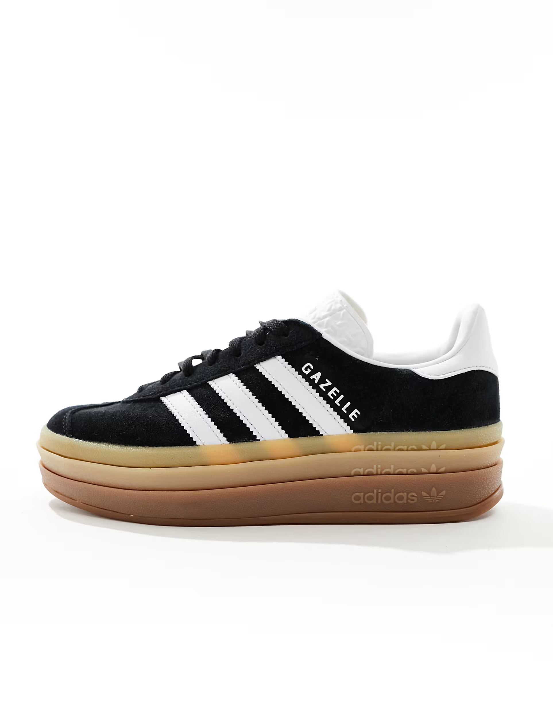 adidas Originals Gazelle Bold gum sole sneakers in black | ASOS | ASOS (Global)