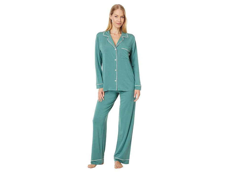Eberjey Gisele - PJ Set (Agave/Ivory) Women's Pajama Sets | Zappos
