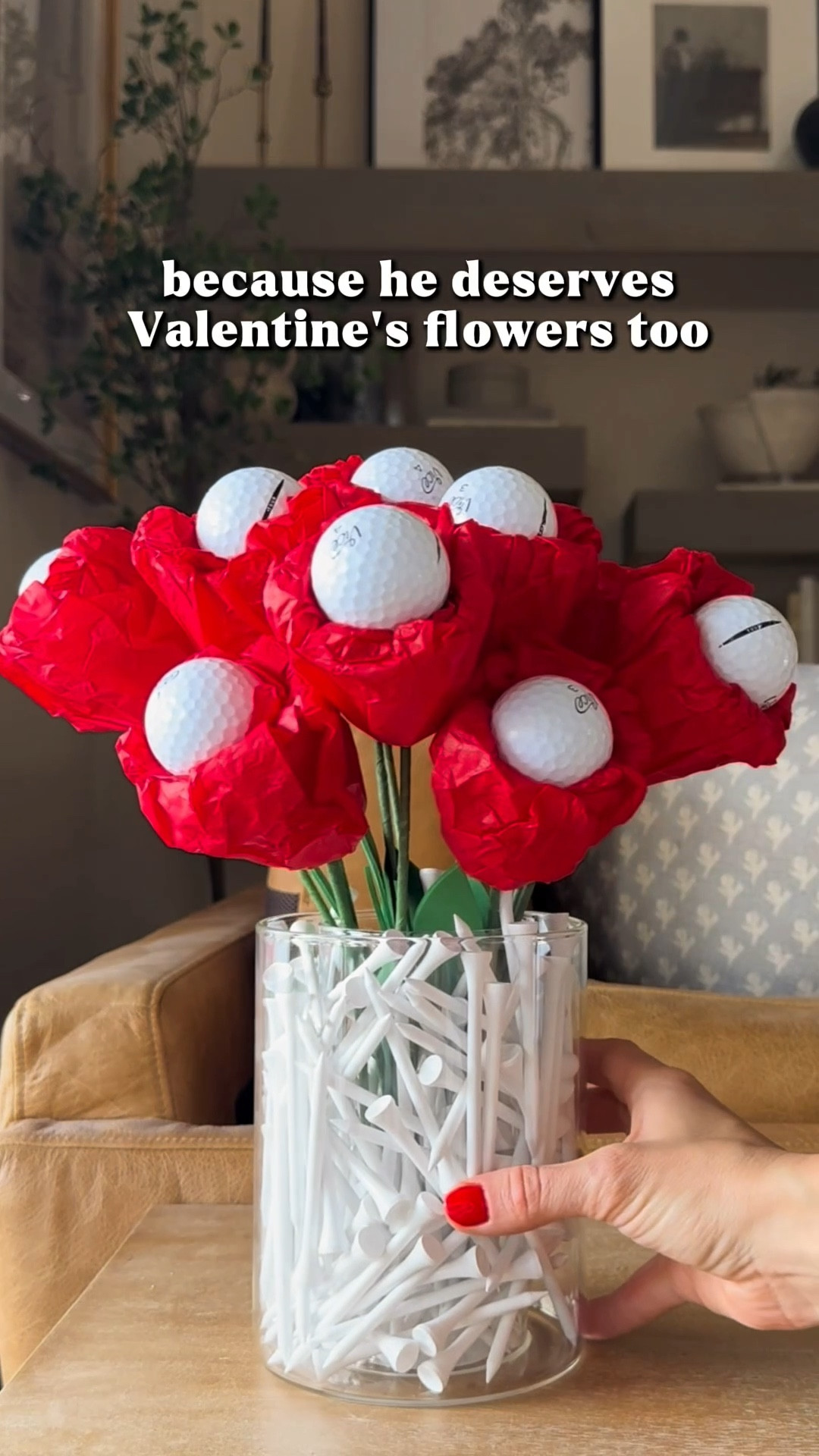 Make him a Valentine’s Day floral arrangement he’ll never forget! 😍⛳️

#LTKHome #LTKValentine #LTKSeasonal