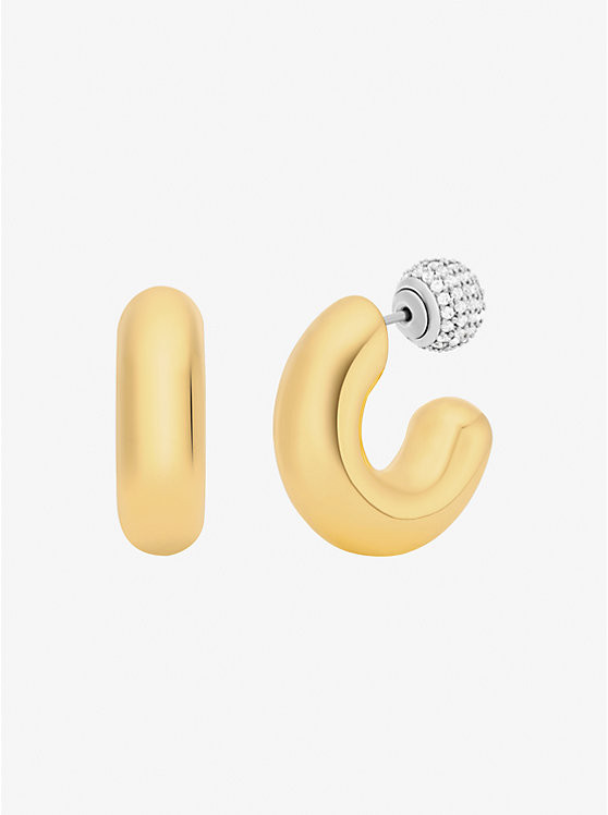 2-in-1 Pavé Convertible Hoop Earrings | Michael Kors US