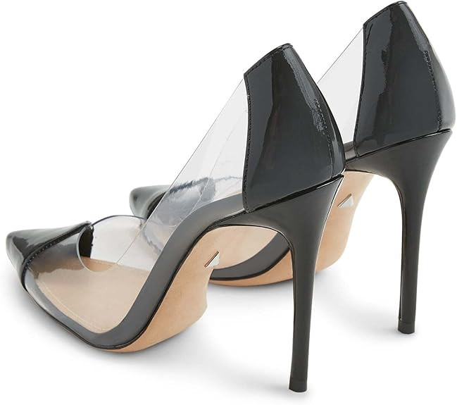 SCHUTZ Women's Cendi Pointed Toe Clear Pump Heels | Amazon (US)