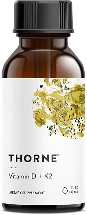 THORNE - Vitamin D + K2 Liquid with a Metered Dispenser - Vitamins D3 & K2 to Support Healthy Bon... | Amazon (US)