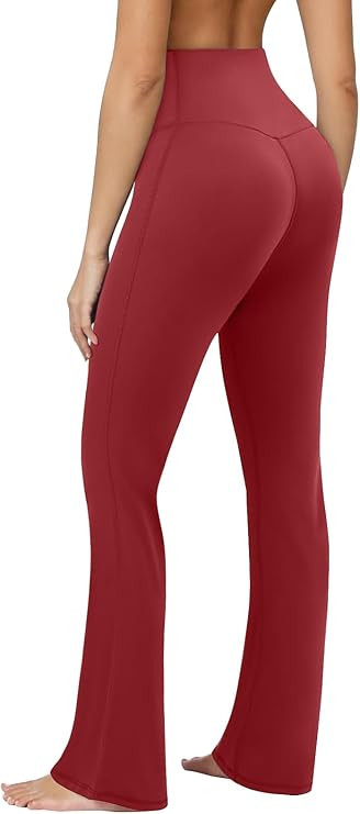 Flare Leggings for Women High Waisted Seamless Yoga Pants Tummy Control Workout Gym Leggings Boot... | Amazon (US)
