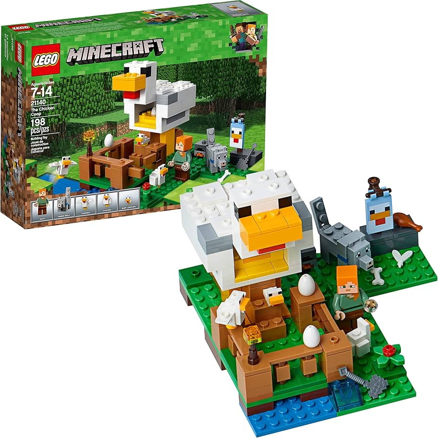 LEGO Minecraft The Chicken Coop 21140 Building Kit , 84 months to 168 months(198 Pieces) | Amazon (US)