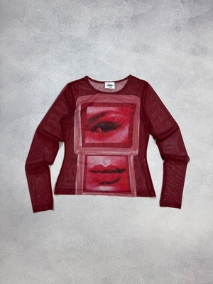 Vintage Y2K Jean Paul Gaultier Style Japanese Mesh All Printed Top Graphic Print | eBay | eBay US