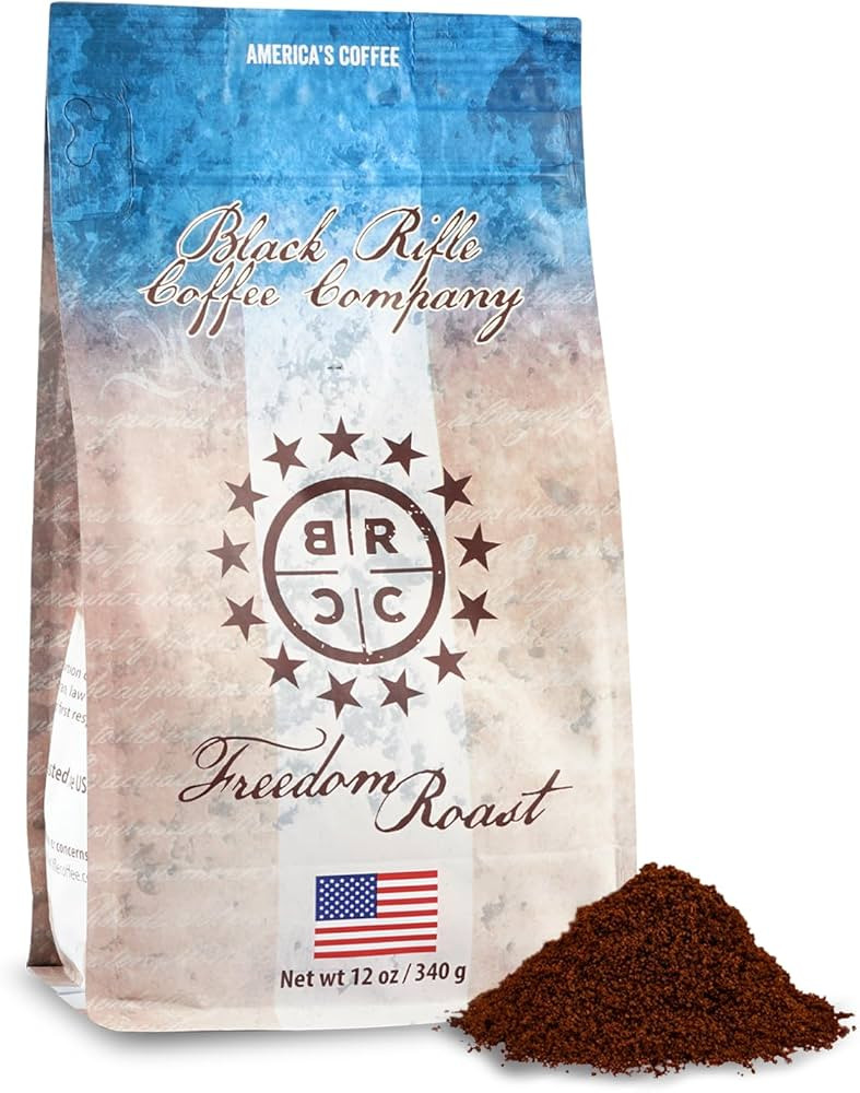Black Rifle Coffee Company Freedom Roast, Medium Roast Ground Coffee, 12 OZ Bag | Amazon (US)