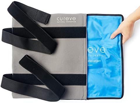 Large Hot and Cold Therapy Gel Pack with Wrap by Cureve (12" x 15") - Reusable Ice Pack with Wrap... | Amazon (US)