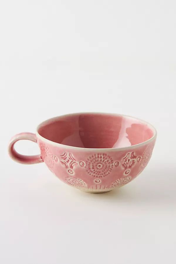 Old Havana Mugs, Set of 4 By Anthropologie in Pink Size S/4 mug/cu | Anthropologie (US)