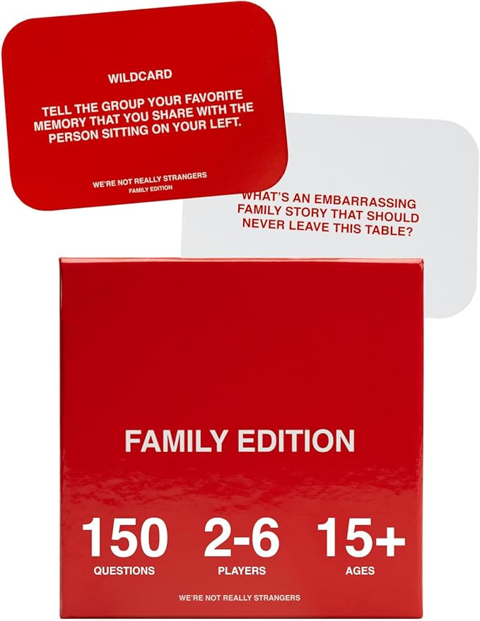 WE'RE NOT REALLY STRANGERS Family Edition Card Game - 150 Conversation Cards for Adults, Teens, C... | Amazon (US)