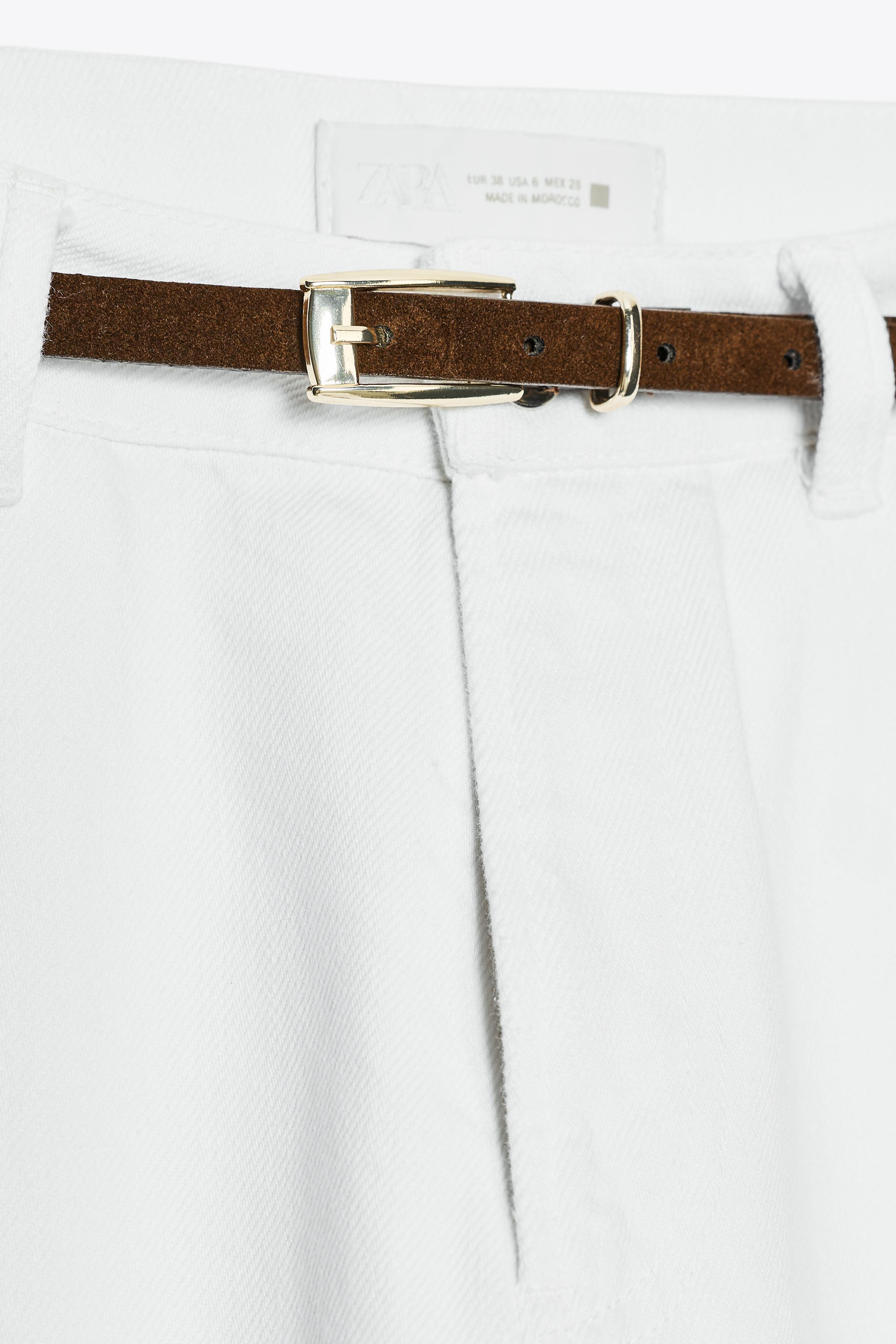 Z1975 90'S HIGH-WAISTED STRAIGHT BELTED JEANS | Zara US