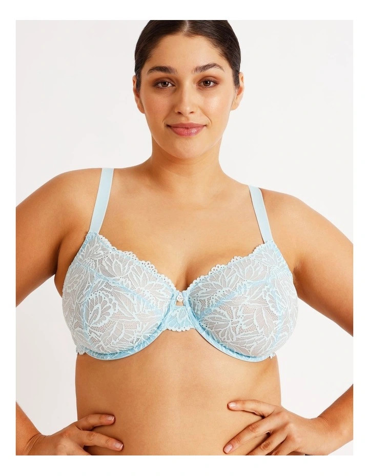 Chloe & LolaEmpower D  Underwire Non Contour Bra in Blue | Myer