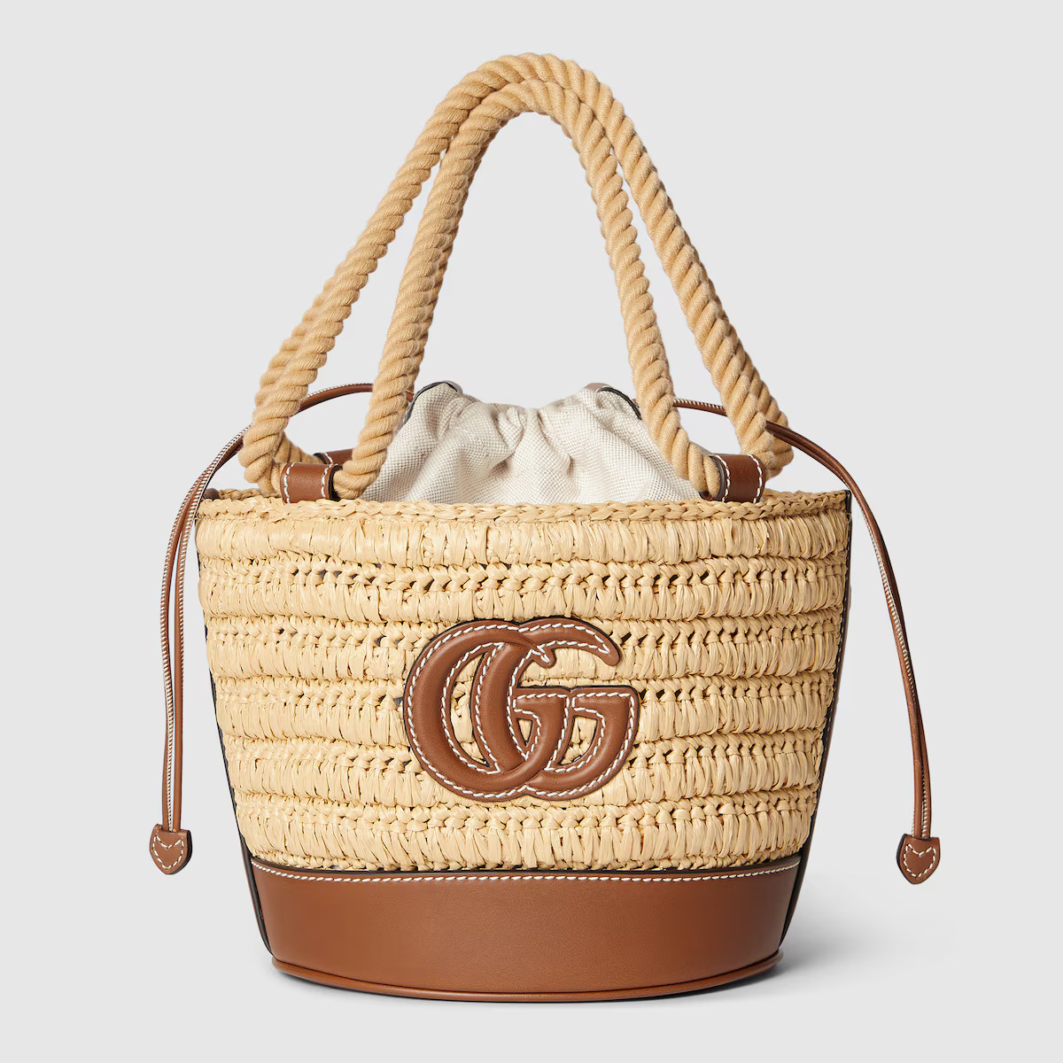 Woven mini bucket bag | Gucci (US)